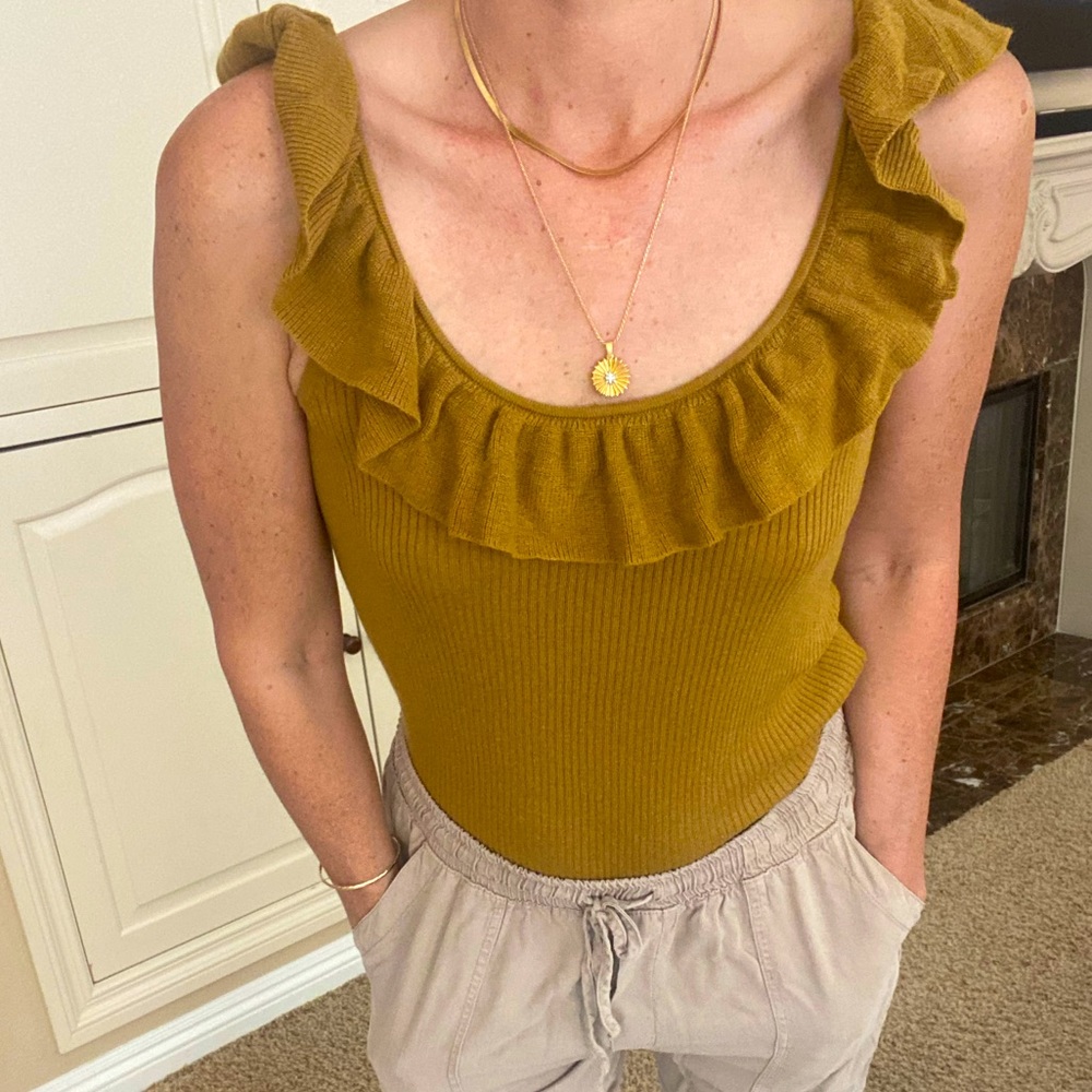 Madewell Ruffle Tank